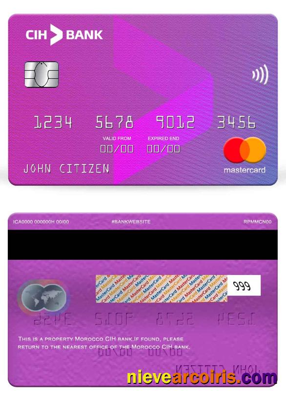 Morocco CIH bank mastercard